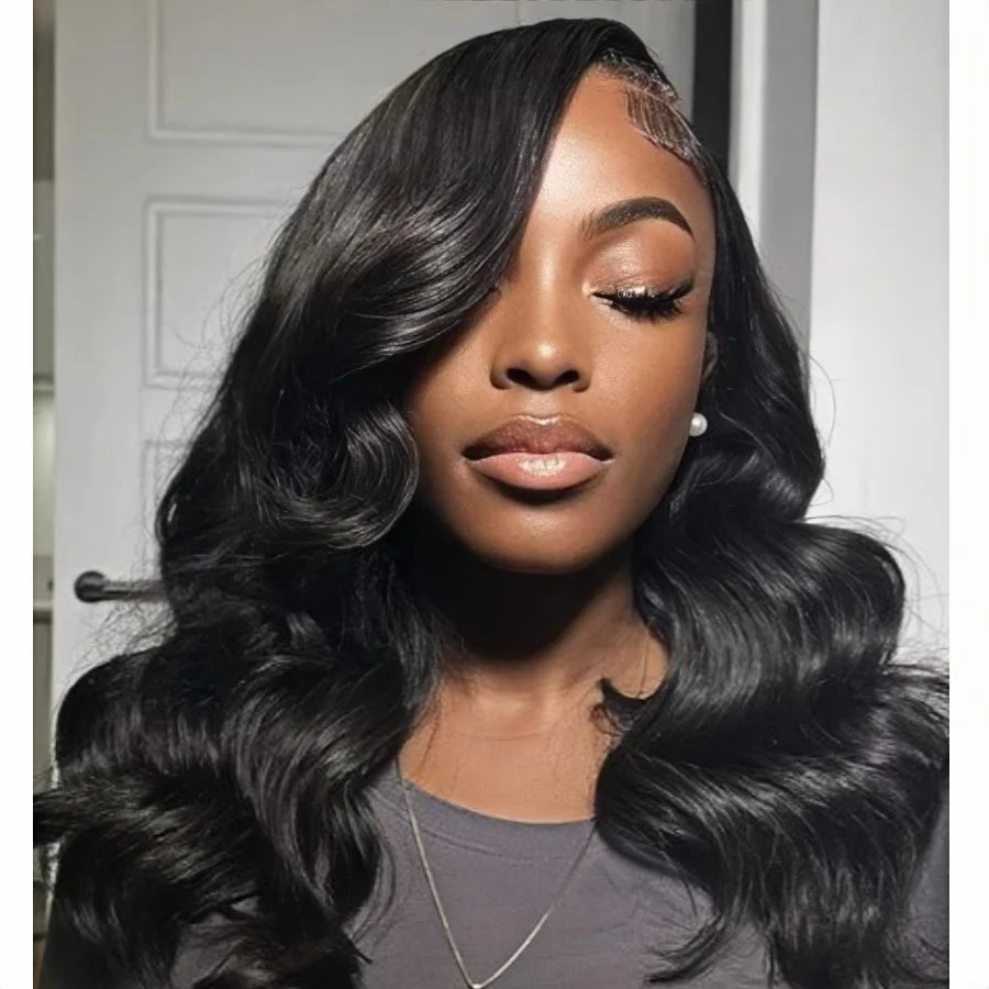 13x4 Body Wave Lace Front Wigs Human Hair Pre plucked With Baby Hair 200 Density Glueless Human Hair Wigs For Women