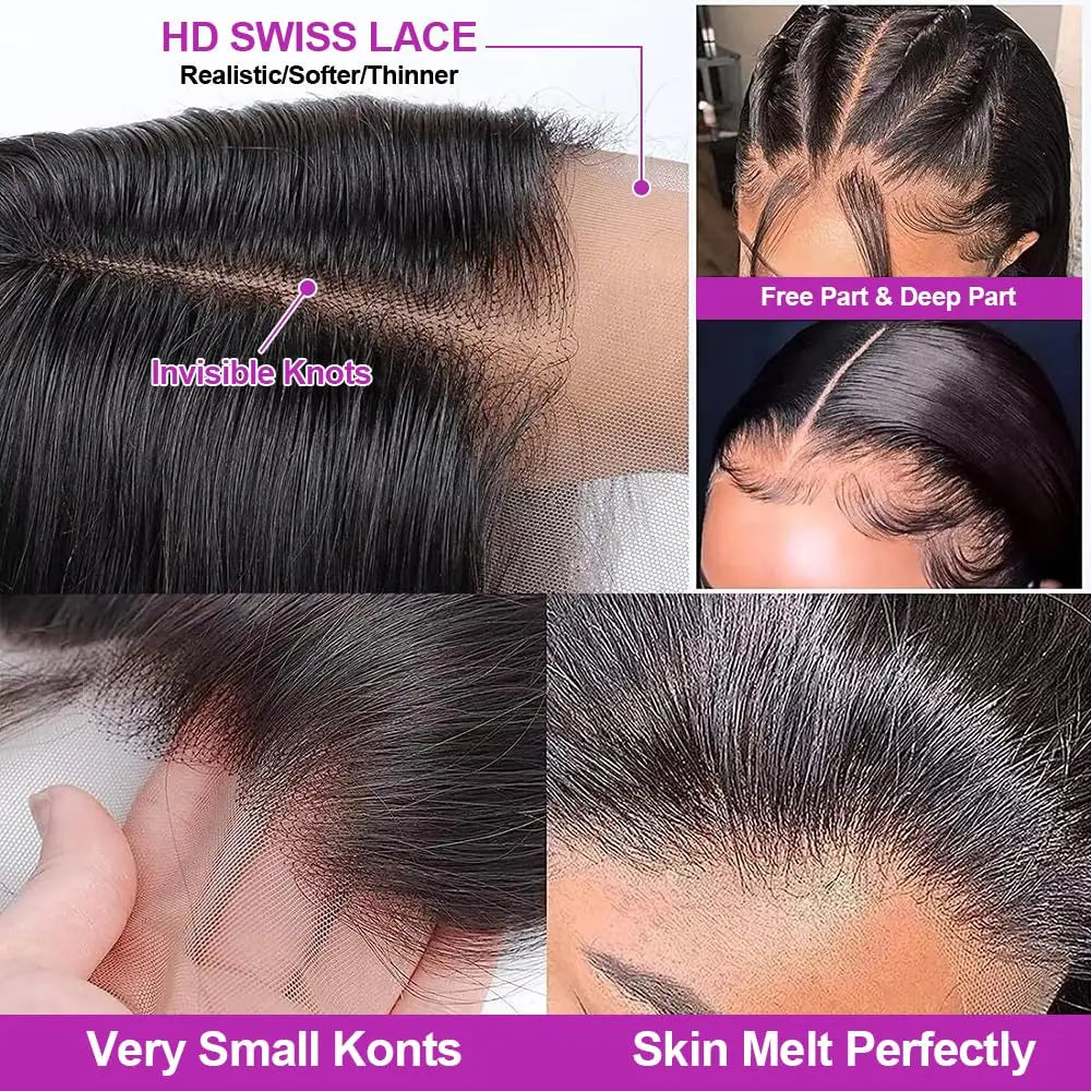 200% Density Bone Straight Bob Wig – 13x4 Glueless Lace Front Raw Vietnamese Human Hair Wig (Pre-Plucked)