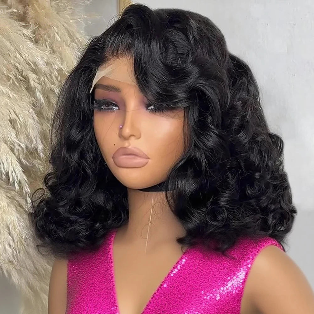 Body Wave Bob Human Hair Wig – Glueless 4x4 / 5x5 / 13x4 / 13x6 HD Lace Front Short Bob Wig