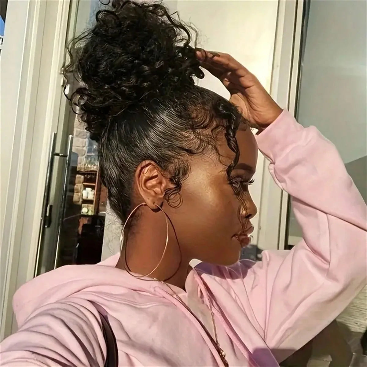 360 HD Full Lace Deep Wave Curly Human Hair Wig – 13x6 / 13x4 Glueless Lace Frontal Wig (Pre-Plucked, Up to 30 Inch)