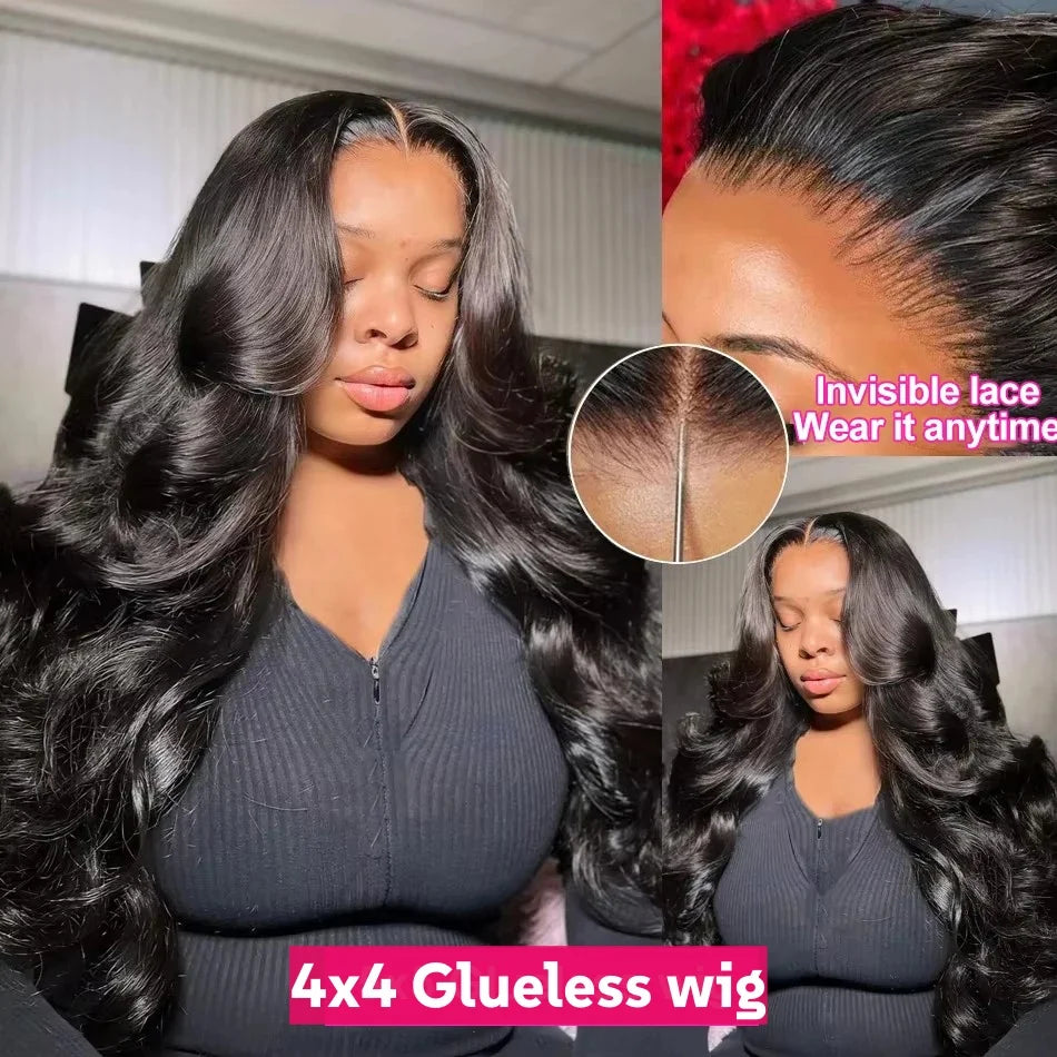 Body Wave Bob Human Hair Wig – Glueless 4x4 / 5x5 / 13x4 / 13x6 HD Lace Front Short Bob Wig